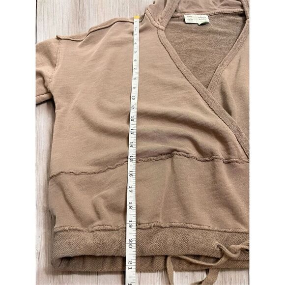 Anthropologie Saturday Sunday Faux Wrap Cinched Waist Sharon Hoodie - Picture 14 of 16